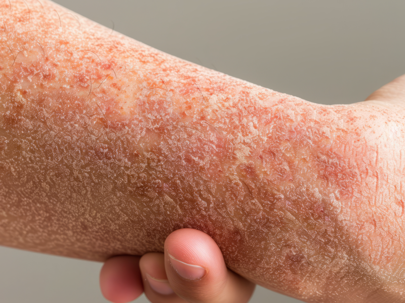 Ecsema on a person's arm